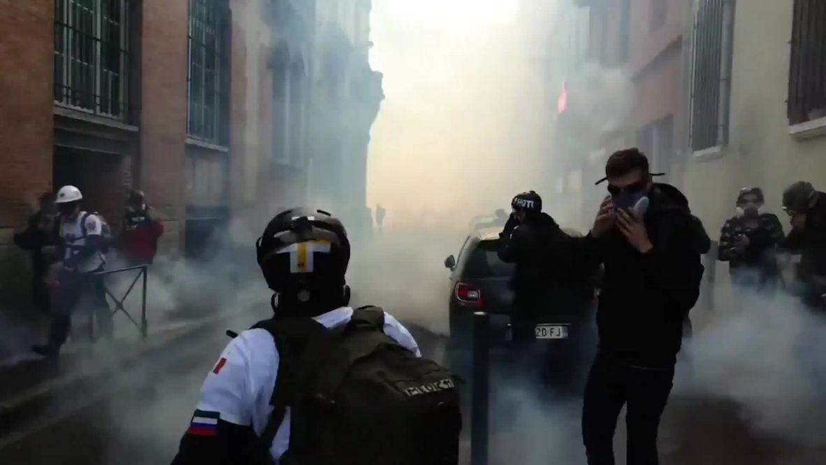 Francia: Protestas en Toulouse tras el discurso de Macron