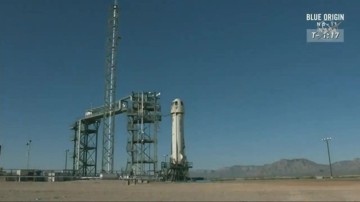 USA: Blue origin launches and lands rocket to prepare for future space tourism