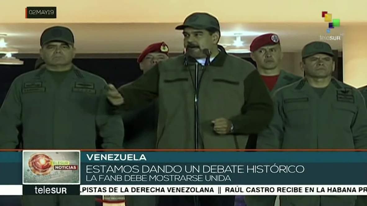 Venezuela: Maduro tells Armed Forces to show what they are made of