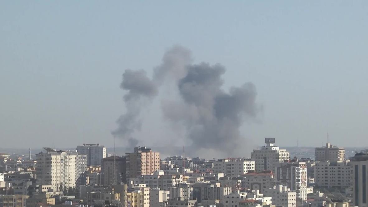 Estado de Palestina: Humo se eleva sobre Gaza en medio de ataques aéreos de Israel