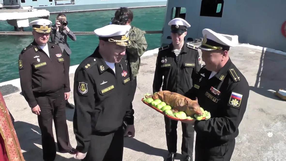 Russia: Warship returns from International Defence Fair
