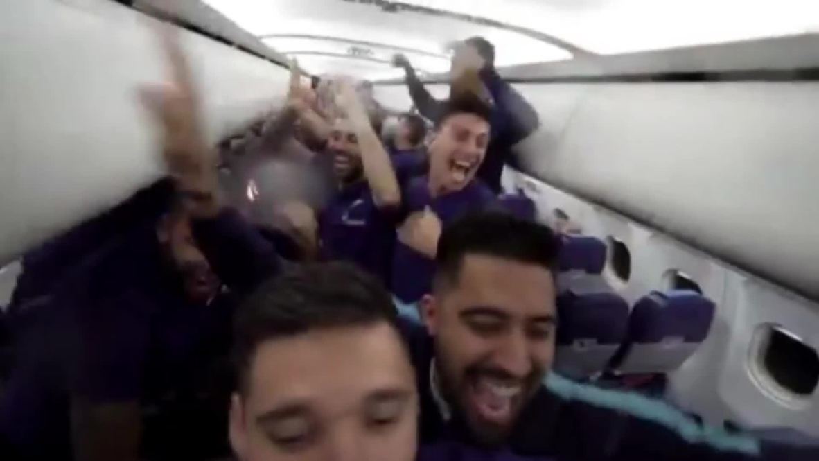 Russia: FC Zenit goes nuts on finding out they are Russian champions
