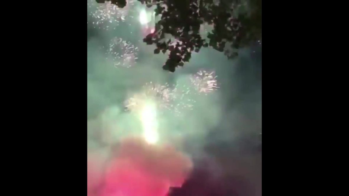 Netherlands: Tottenham gets a firework wake-up call from Ajax fans outside hotel