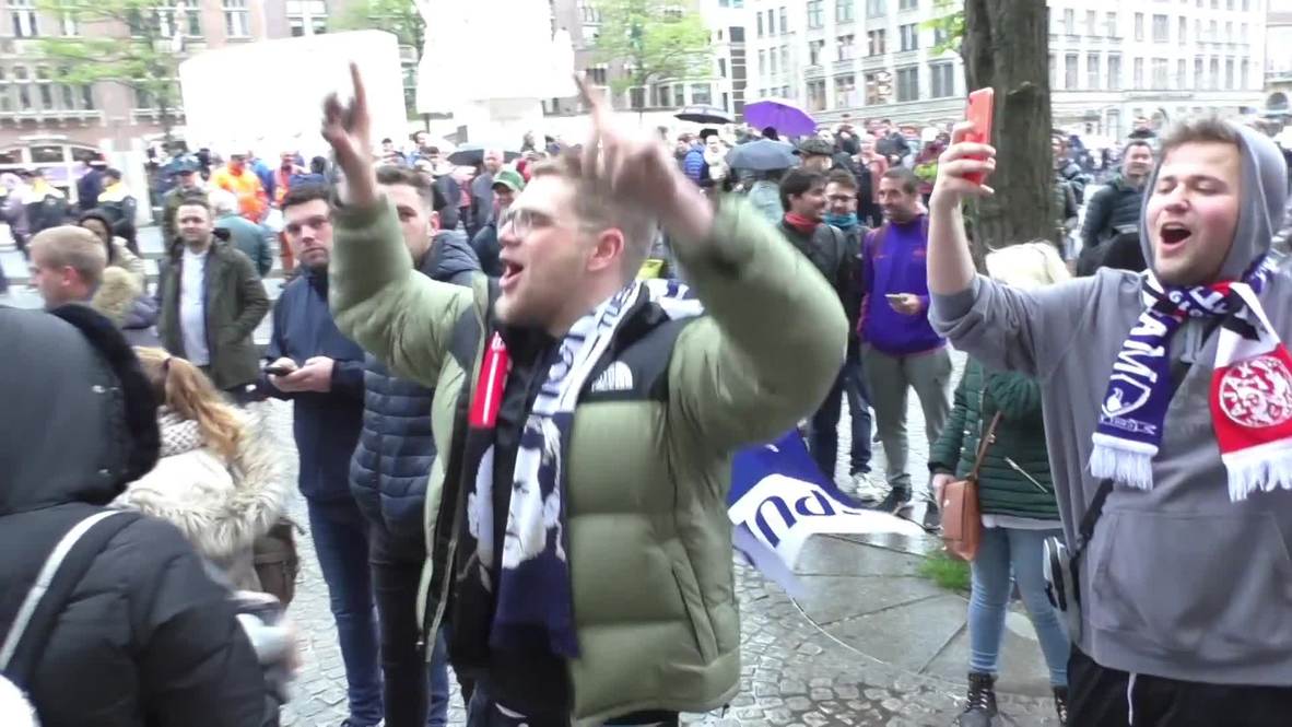 Netherlands: Spurs fans take over Amsterdam ahead of UCL clash against Ajax