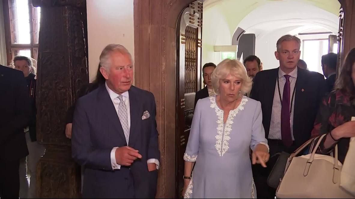 Alemania: Príncipe Carlos y su esposa Camila vistan Leipzig