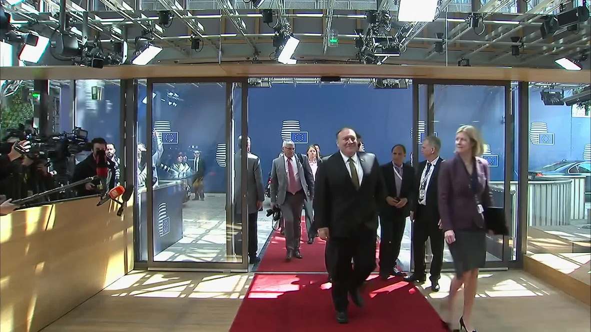 Bélgica: Pompeo llega a Bruselas luego de retrasar visita a Rusia