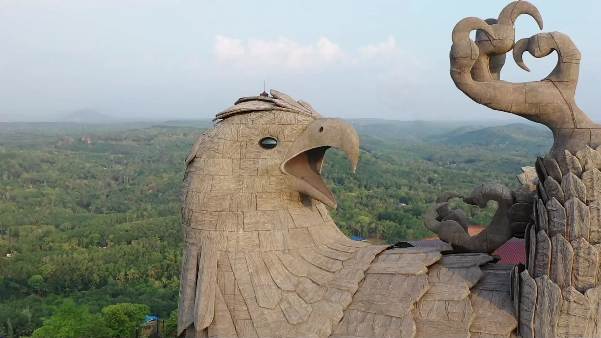India World's largest bird statue captured on drone footage Video Ruptly