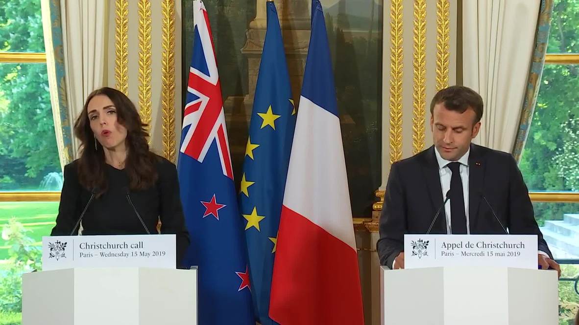 Francia: Macron y Ardern se comprometen a frenar el extremismo 'online'