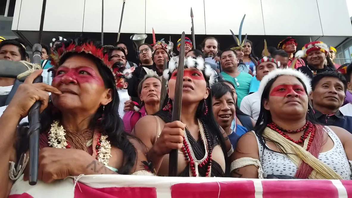 Ecuador: Indígenas marchan para salvar tierras ancestrales de la extracción petrolera