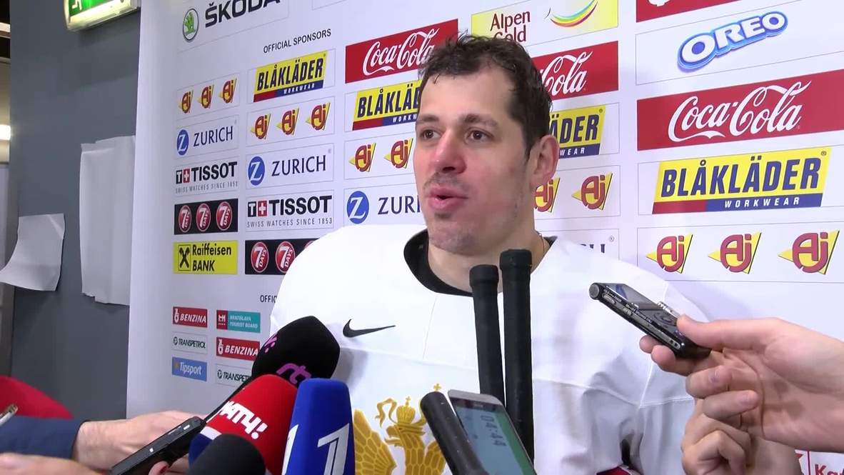 Slovakia: Russian ice hockey players prepare for Latvia clash