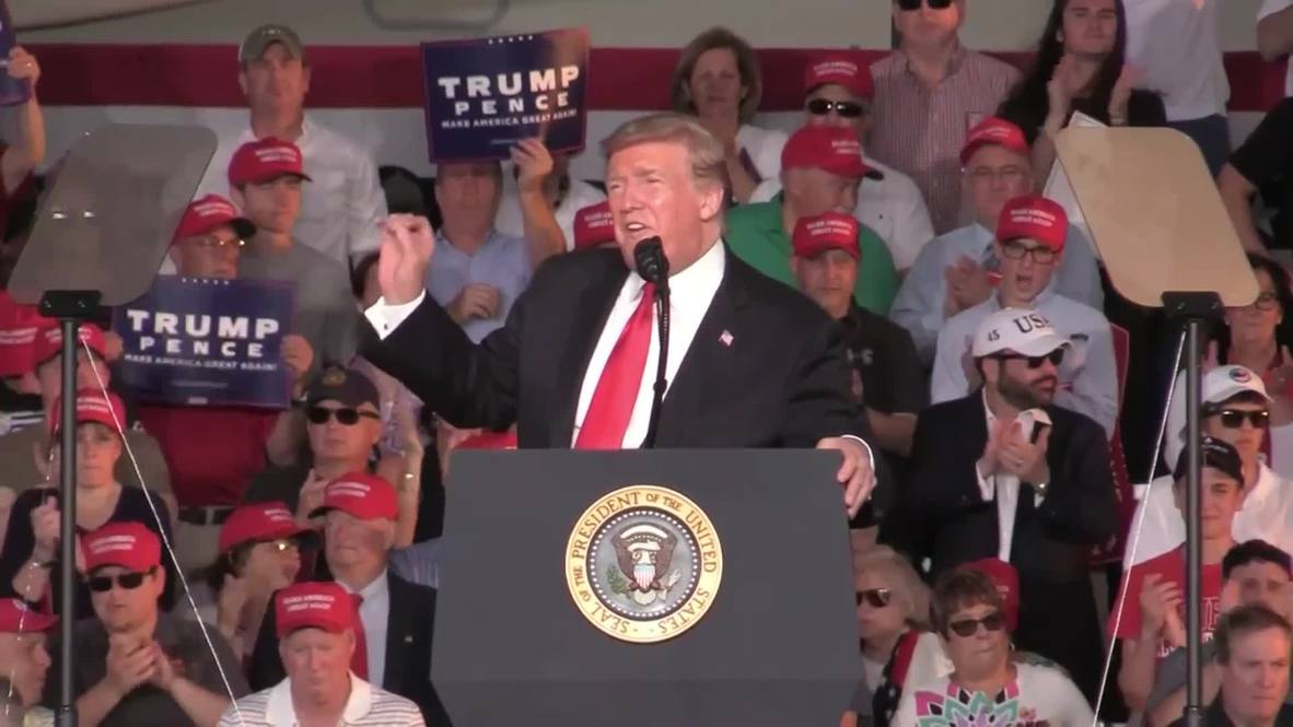 USA: 'Our country is packed to the gills' - Trump at Pennsylvania campaign rally