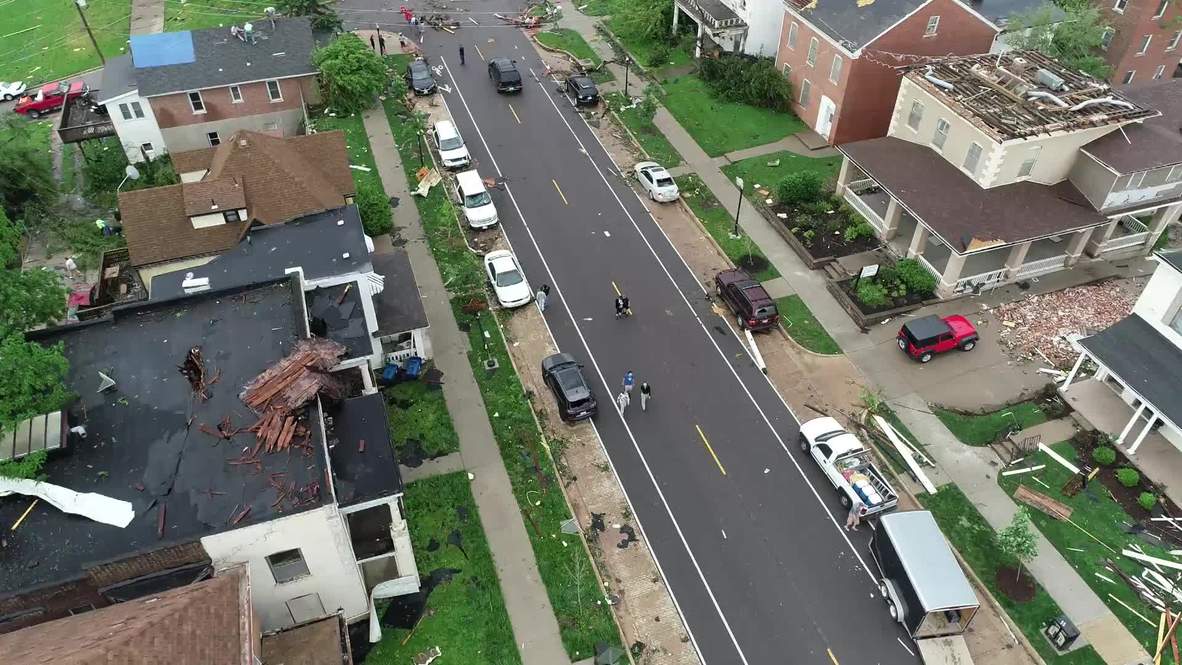 Estados Unidos: Dron captura las secuelas del tornado de Jefferson City