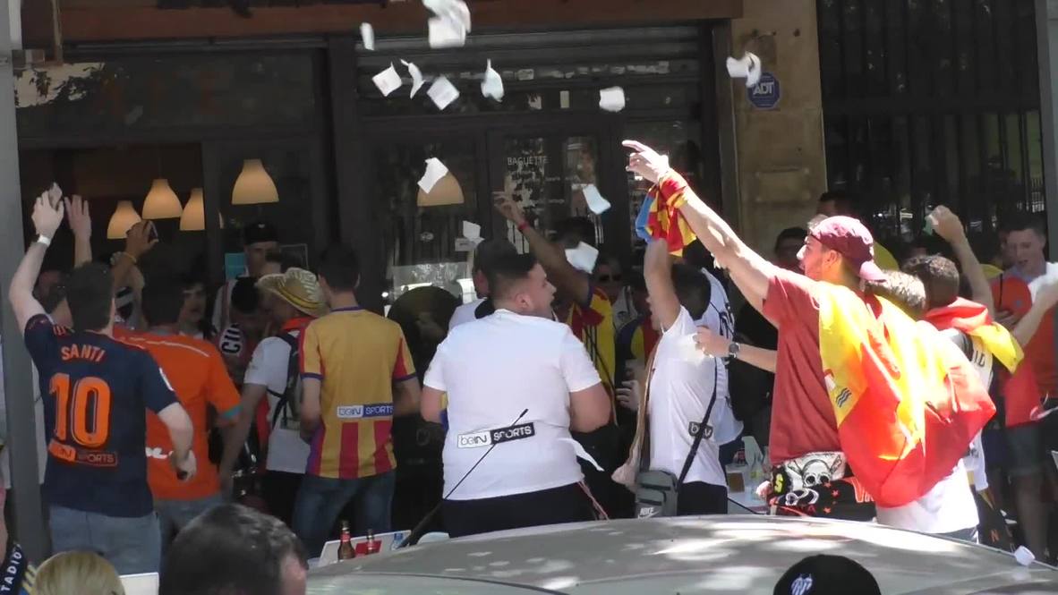 Spain: Valencia and Barcelona fans gear up for Copa del Rey final