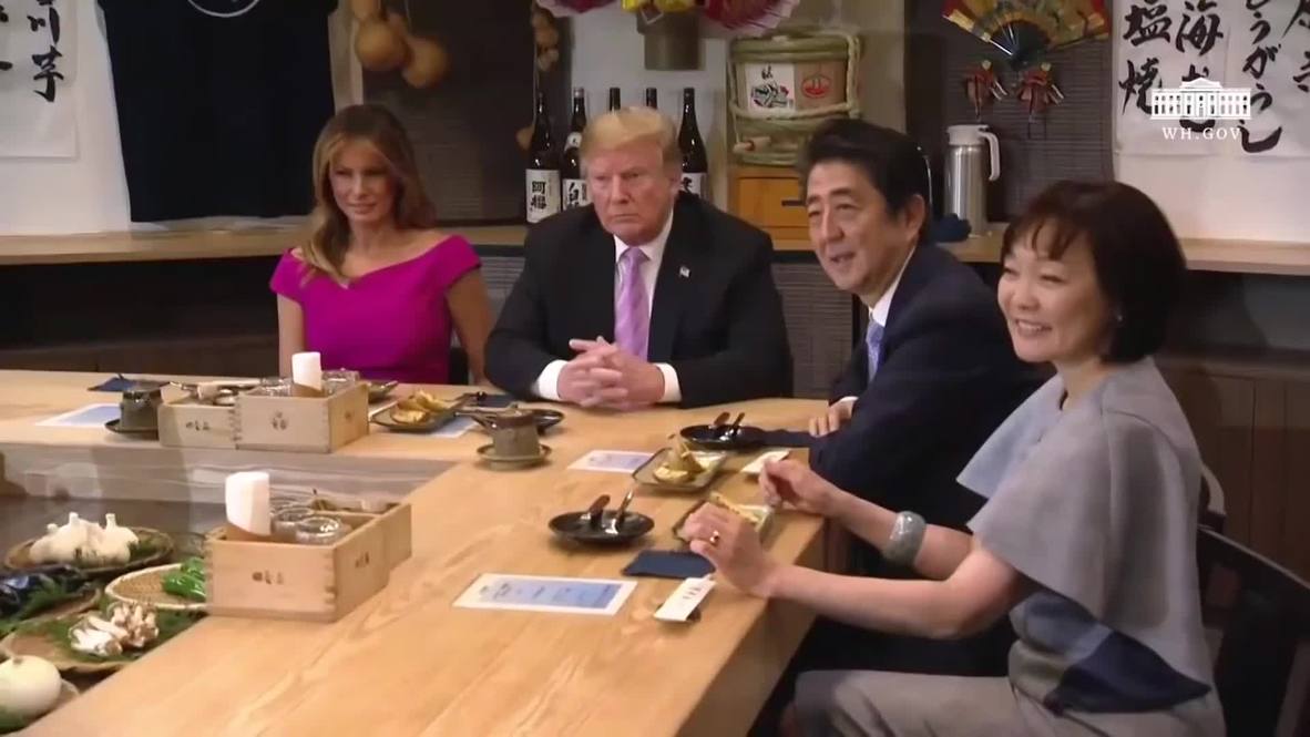 Japón: Trump tuvo un 'día muy productivo' antes de conocer al nuevo emperador