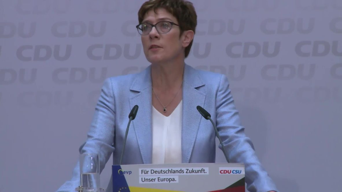 Alemania: La CDU celebra el primer lugar proyectado en las elecciones alemanas de la UE