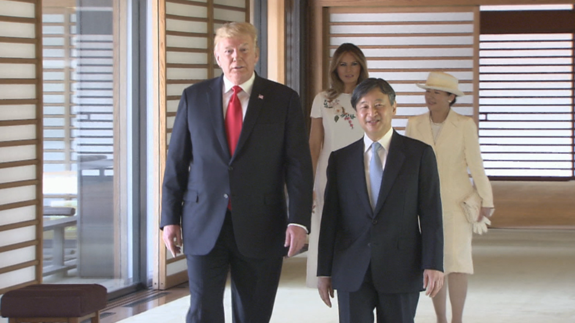 Japón: Trump se reúne con el nuevo emperador japonés Naruhito