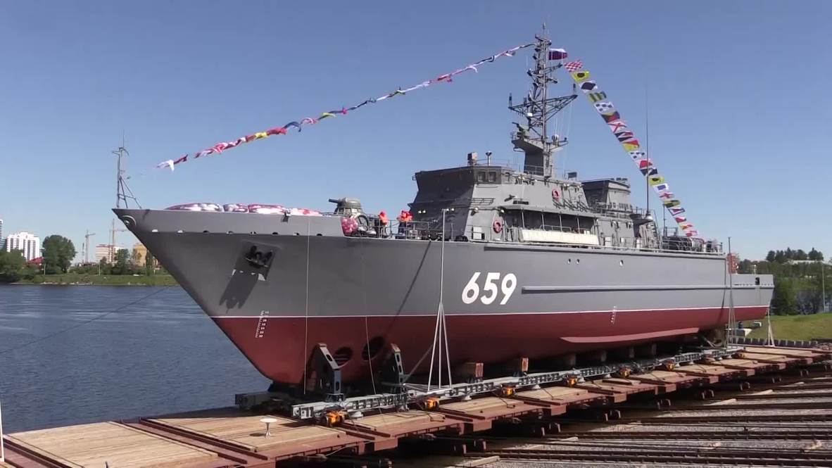 Россия: Корабль противоминной обороны «Владимир Емельянов» спущен на воду