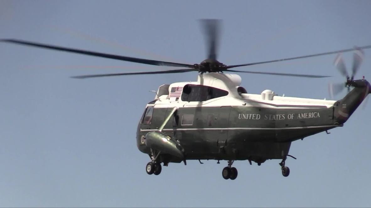 Reino Unido: El helicóptero de Trump aterriza en el Palacio de Buckingham durante su visita