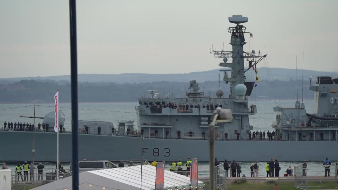 Reino Unido: Grupo de buques de guerra navega rumbo a Normandía para conmemorar el Día D