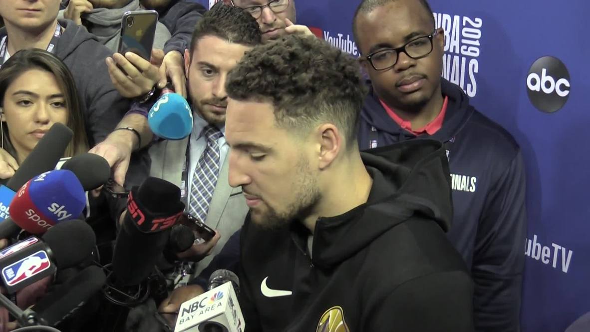 USA: Golden State Warriors hold practice session ahead of NBA showdown