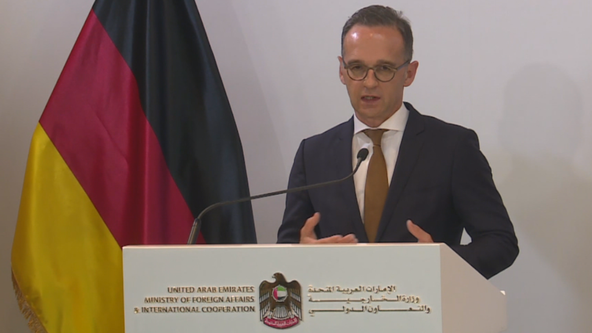 UAE: 'All parties should avoid escalation' - FM Maas on Iran-US tensions
