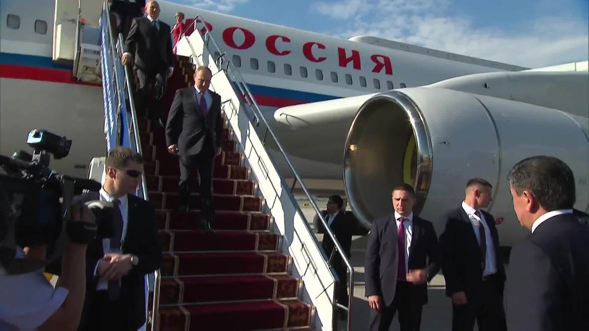 Киргизия: Владимир Путин прибыл в Бишкек для участия в Совете глав государств-членов ШОС