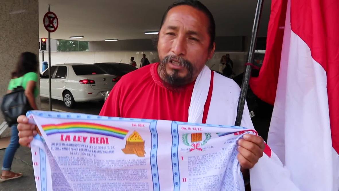 Peru's 'Israelite' football superfan arrives in Rio for Copa America
