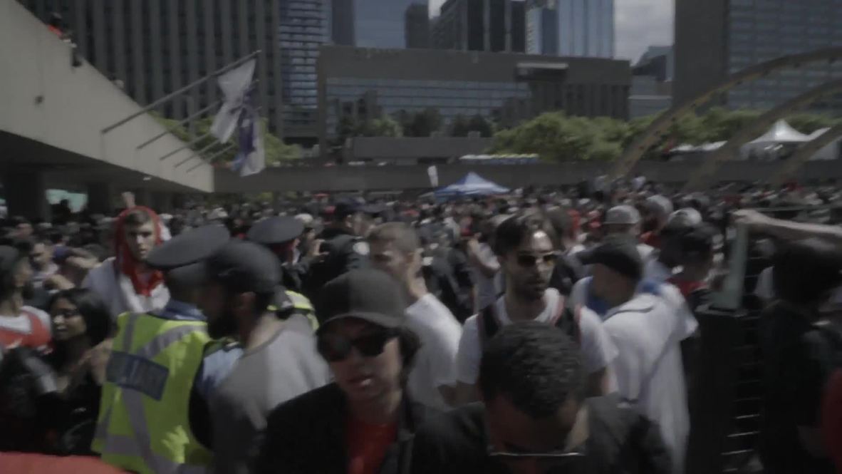 Canada: Chaotic scenes as police respond to gunfire at Toronto Raptors parade