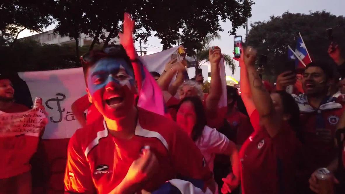 Brazil: Chile fans sing hearts out before Japan match