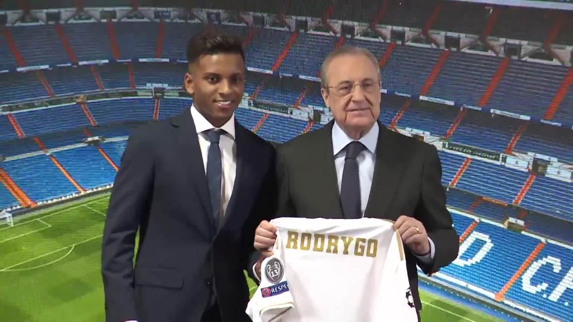 España: Real Madrid presenta a Rodrygo, su nueva 'joya' brasileña