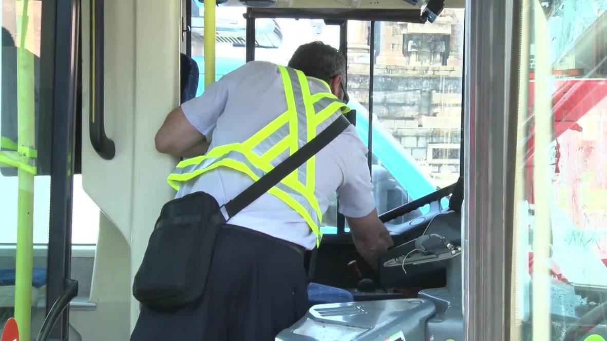 España: Veinte heridos en un accidente entre dos autobuses en Barcelona