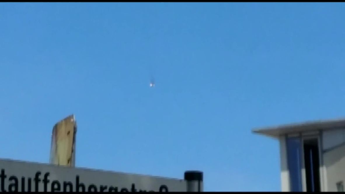 Germany: Eurofighter plummets to earth following mid-air collision
