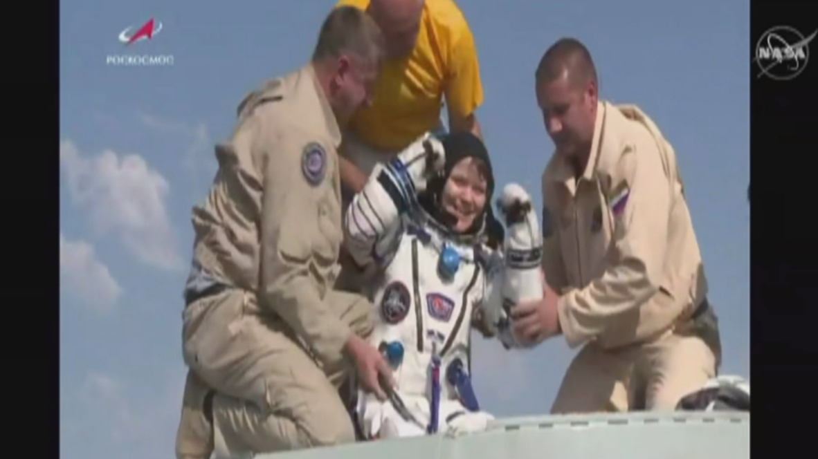EEI: Tres astronautas aterrizan sanos y salvos a bordo de la Soyuz tras 204 días en el espacio