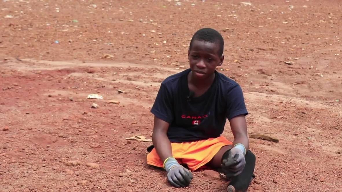 'The only game that makes me happy' - amputee boy from Sierra Leone shows that love for football has no limits