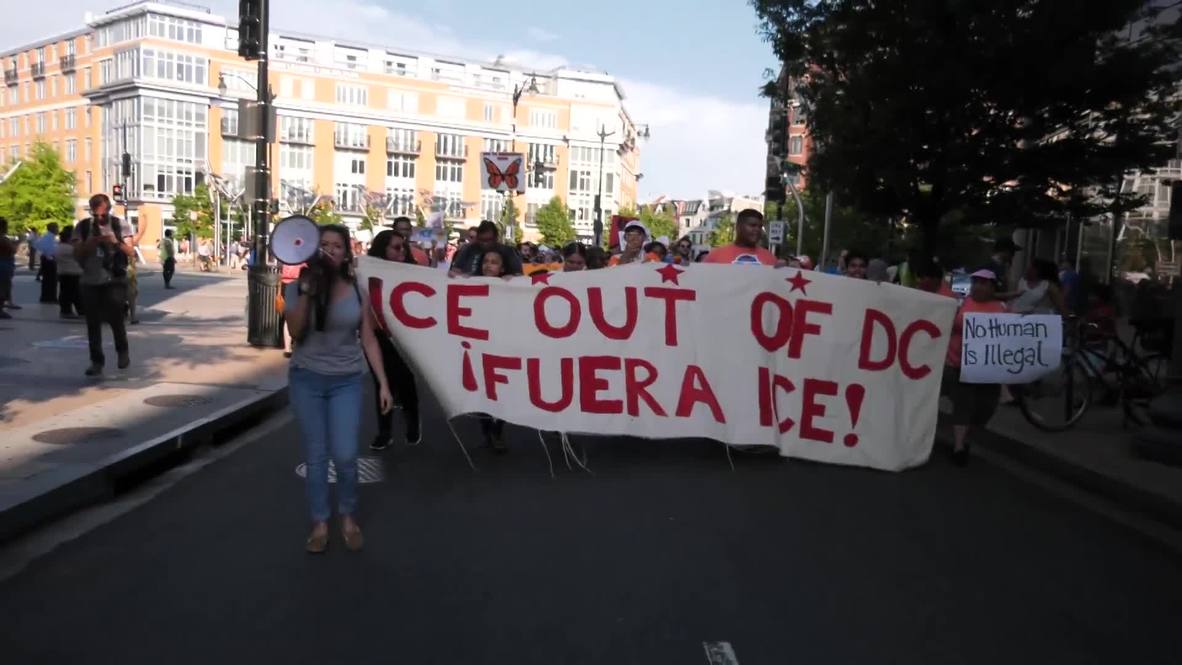 EE.UU.: Cientos de personas se manifiestan contra ICE en Washington D.C.