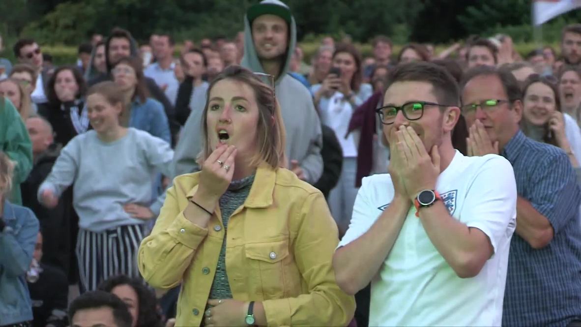 UK: Fans watch England lionesses lose dramatic semi-final