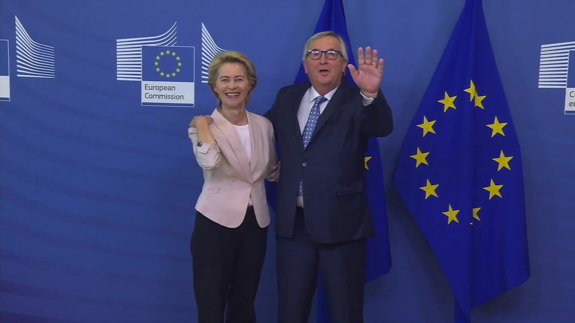 Bélgica: "¡Adiós!" - Juncker se reúne con von der Leyen en la Comisión Europea