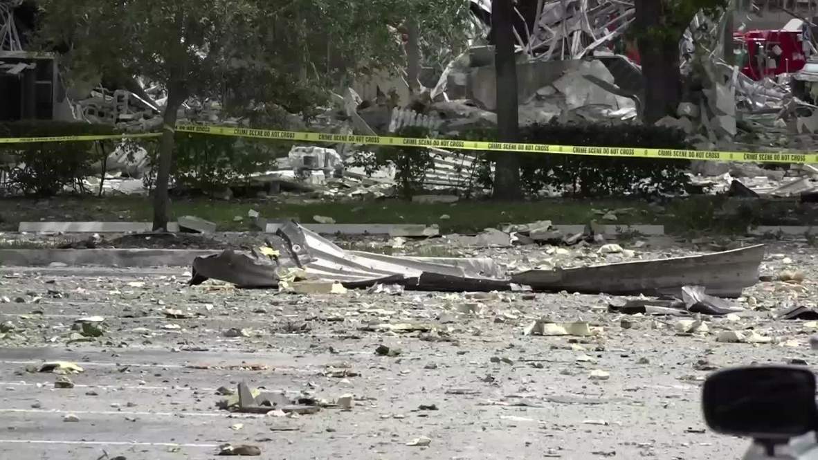 USA: 'Debris was flying everywhere' - suspected gas explosion rips through Florida shopping centre