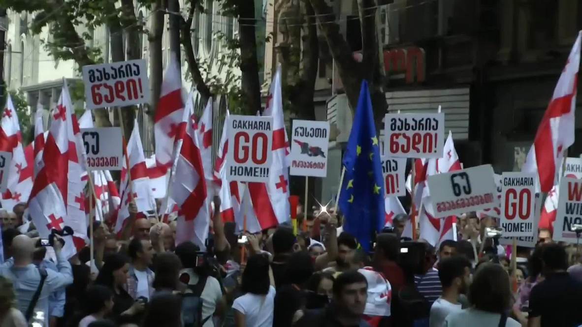 Georgia: 17th straight day of anti-government protests hits Tbilisi