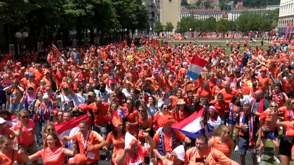 France: US and Dutch fans in high spirits ahead of WWC final in Lyon