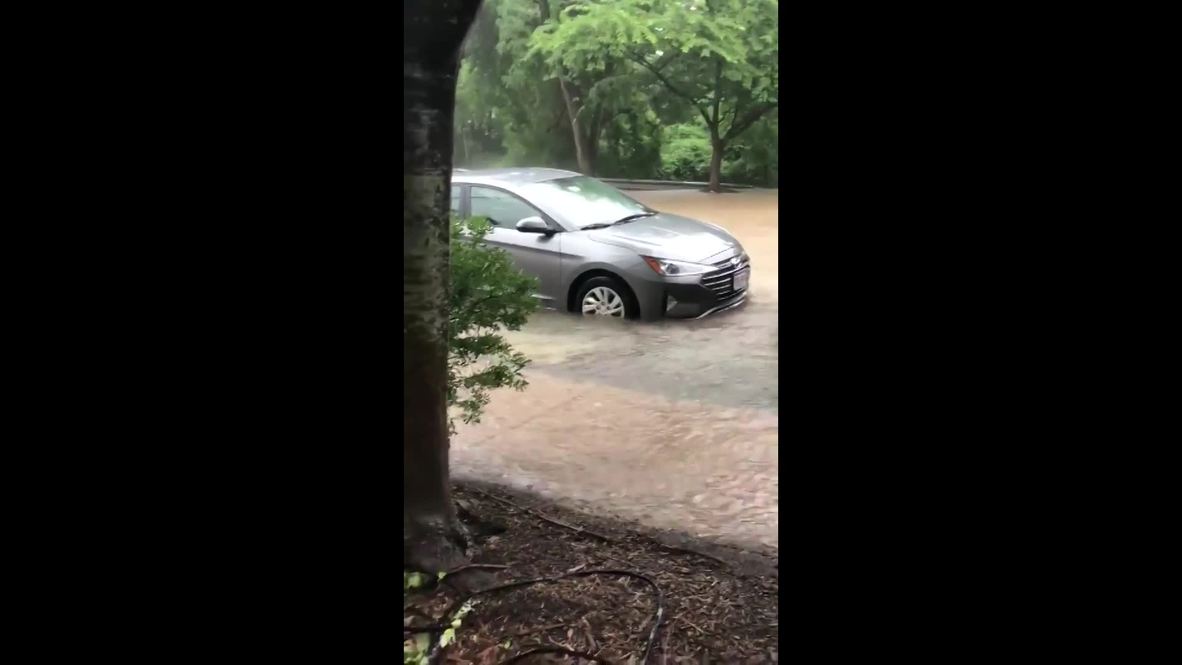 USA: Roads become rivers as Arlington pounded by month's worth of rain