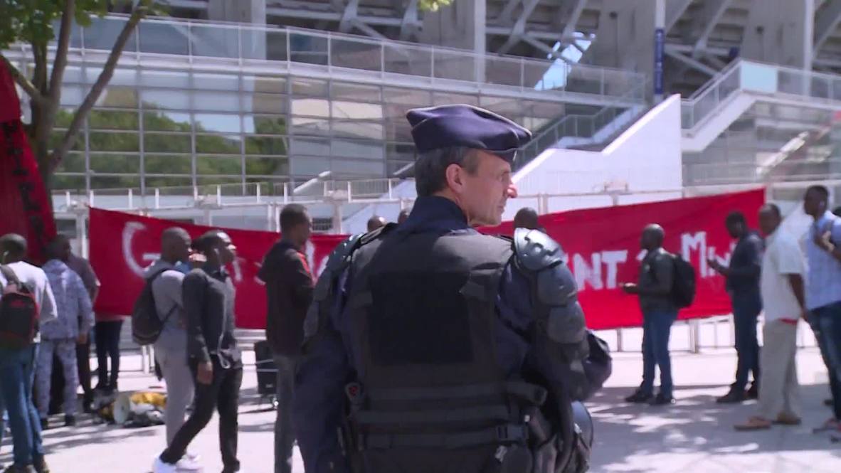 France: 'Black Vests' protest for undocumented workers' rights in Paris
