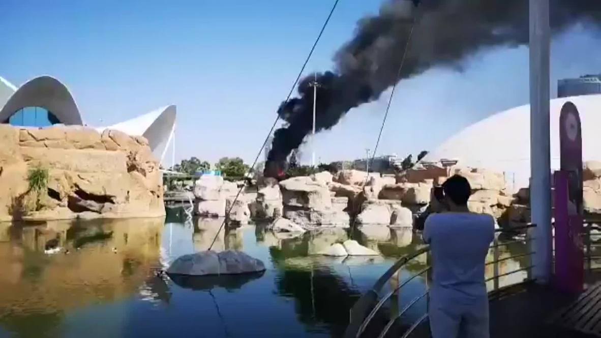 Spain: Smoke billows from Valencia aquarium as fire forces evacuation