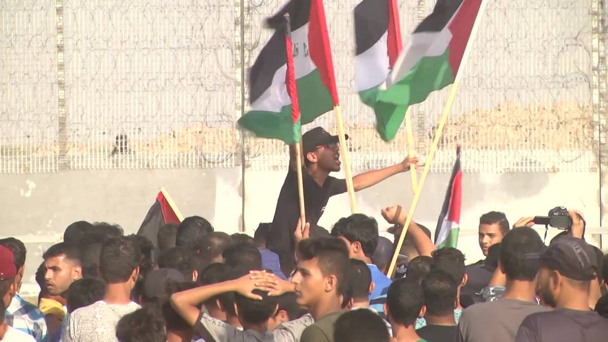 Palestina: Decenas de manifestantes heridos en protesta semanal en la frontera de Gaza