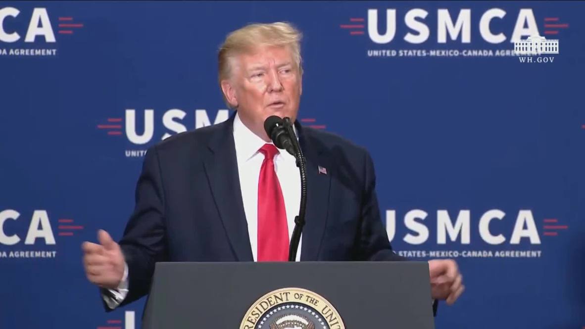 EE.UU.: Trump presiona al Congreso para aprobar acuerdo comercial entre Estados Unidos, México y Canadá