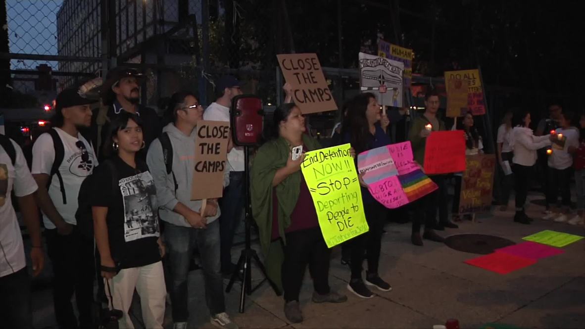 México: Protestan frente a la Embajada de EE.UU. contra centros de detención de migrantes