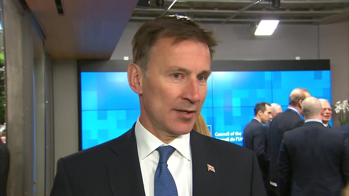 Belgium: 'Small window' to keep Iran nuclear deal alive – UK FM Hunt