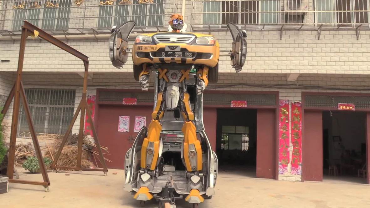 Rise of the machine: Chinese toy designer makes real-life Hornet transformer