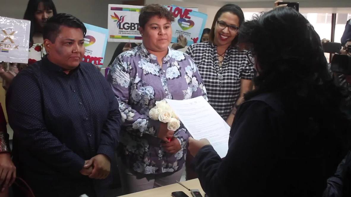 Ecuador: Primera pareja del mismo sexo contrae matrimonio en el país