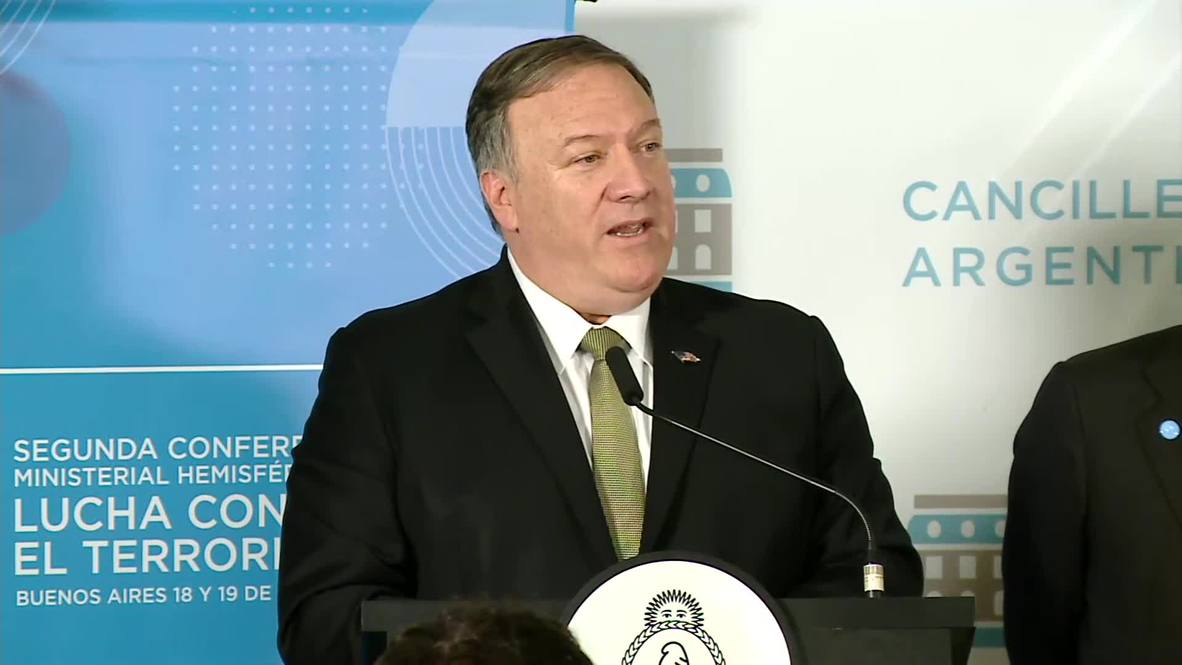 Argentina: Zarif 'didn't know or lied' about drone being downed, says Pompeo